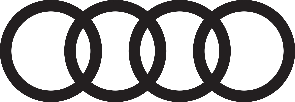 Audi logo zwart